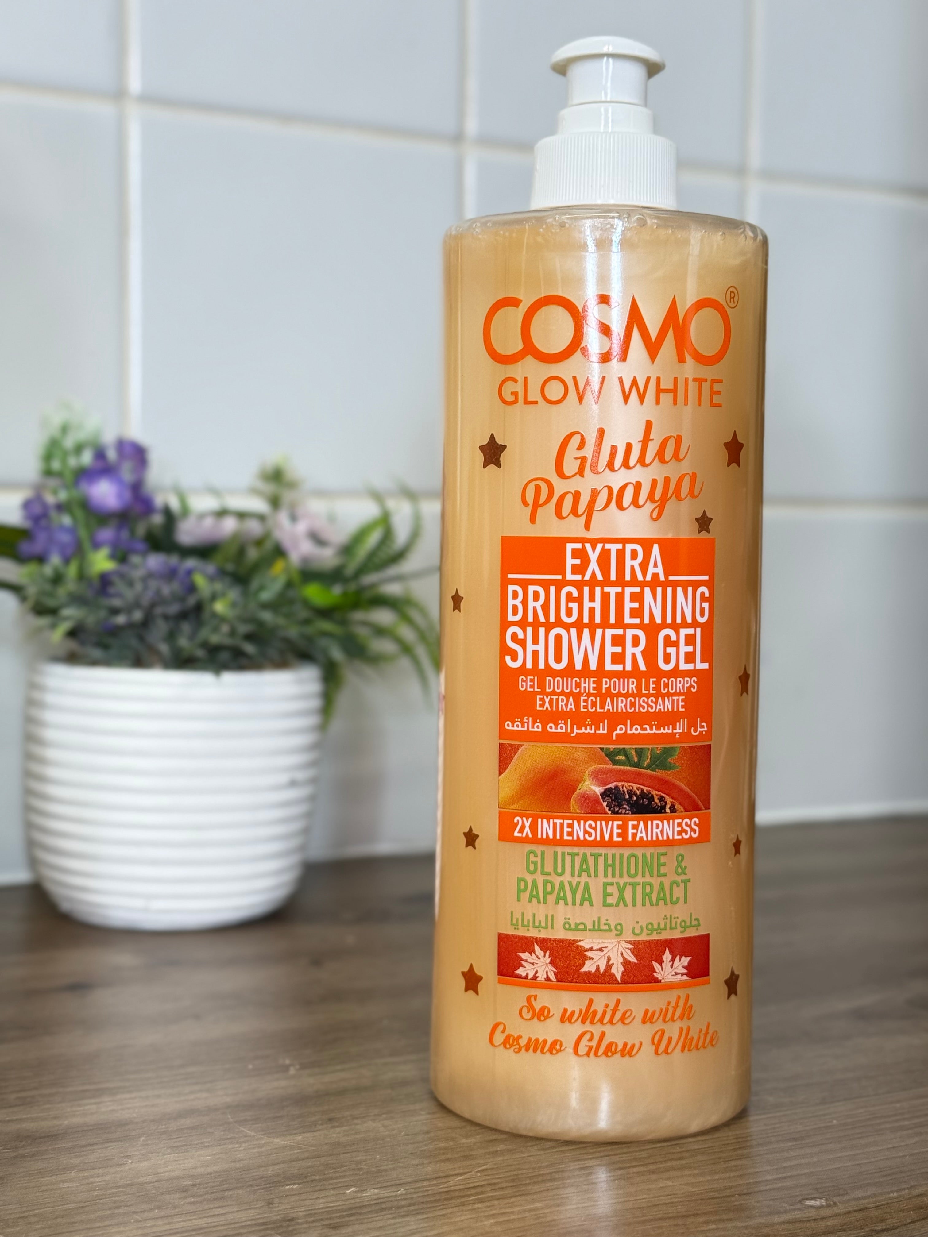 Cosmo Glow White Gluta Papaya Extra Brightening Shower Gel