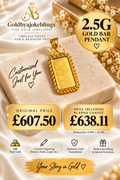2.5GRAM CUSTOMIZED GOLD BAR