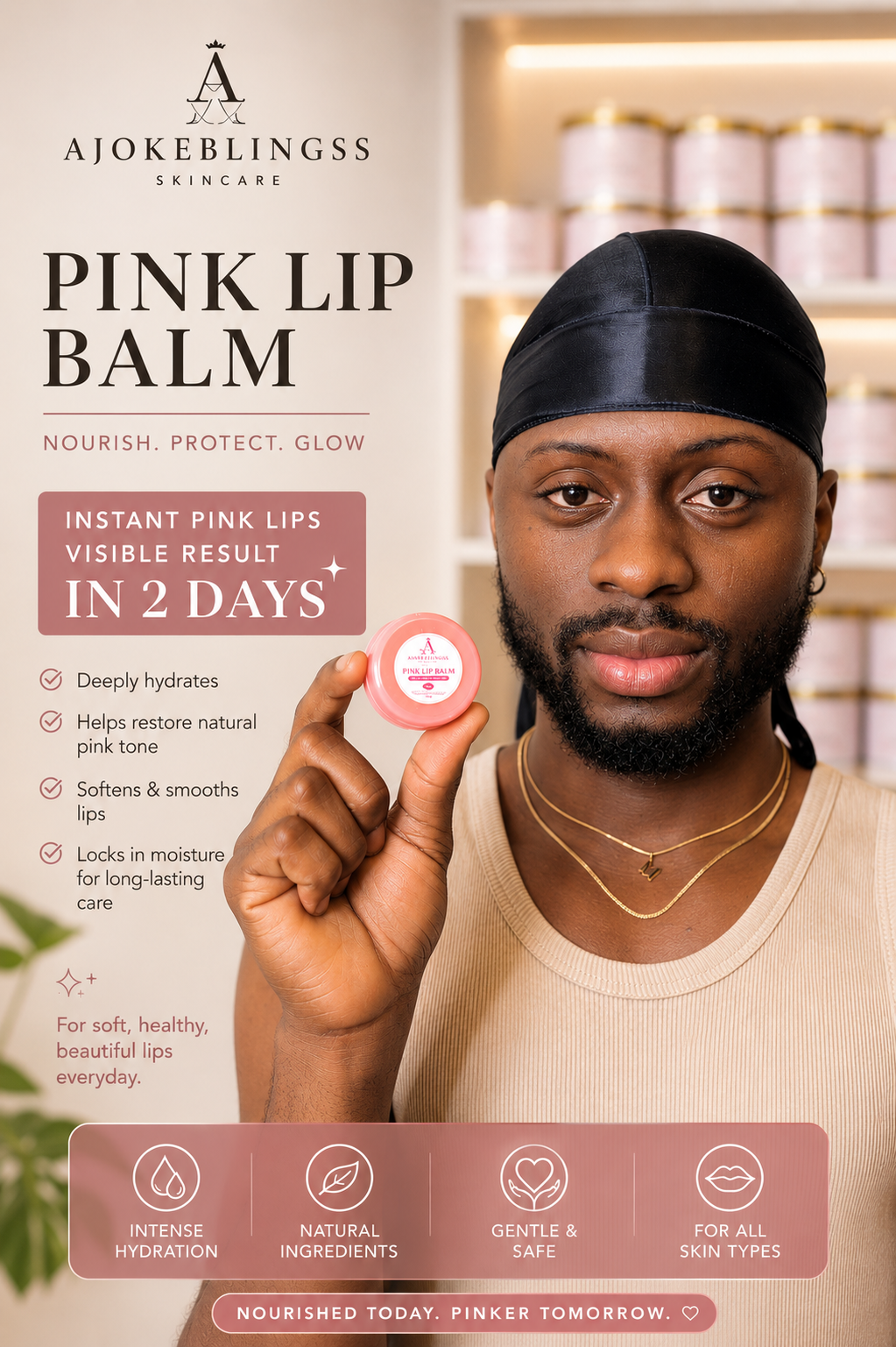 Ajokeblingss Instant Pink Lip Balm